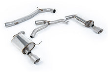 Load image into Gallery viewer, VW Golf 2.0TFSI Mk7 - Non-Resonated (Louder) Cat-Back Exhaust System with Titanium GT-100 Trims