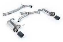 Load image into Gallery viewer, VW Golf 2.0TFSI Mk7 - Non-Resonated (Louder) Cat-Back Exhaust System with Carbon Jet-100 Trims
