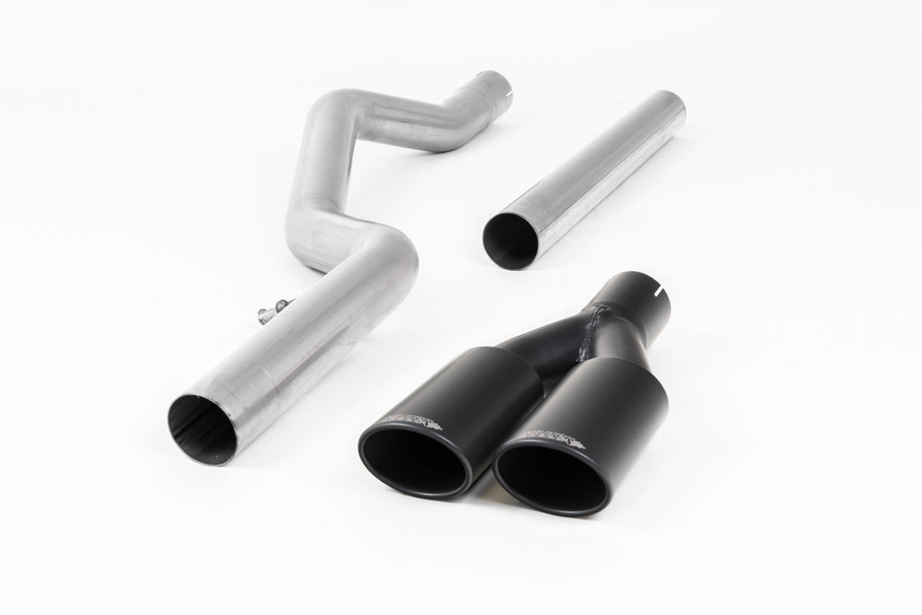 VW Amarok 3.0 V6 TDI - Cat-Back Exhaust System with Cerakote Black Twin Oval Outlet