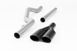 VW Amarok 3.0 V6 TDI - Cat-Back Exhaust System with Cerakote Black Twin Oval Outlet