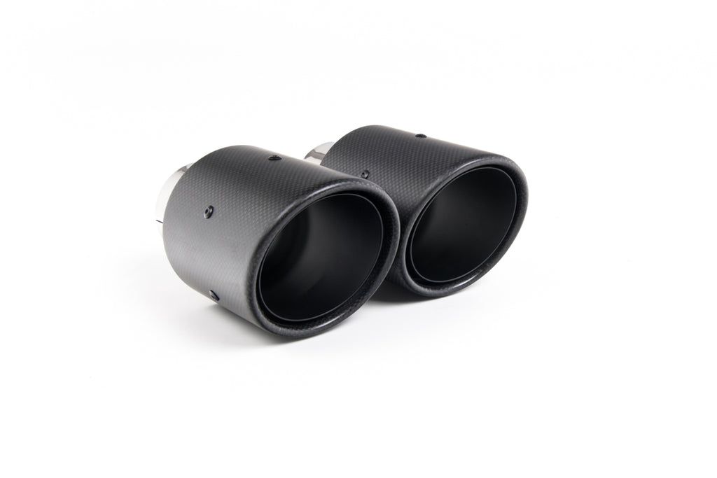 VW Golf MK7.5 GTI (Incl Performance Pack) - Non-Resonated (Louder) Cat-Back Exhaust System with Jet-100 Carbon Trims