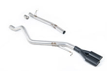Load image into Gallery viewer, VW T6 SWB 2.0TSI Petrol - Non-Resonated (Louder) Cat-Back Exhaust System with Twin Cerakote Black Oval Outlet