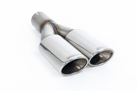VW T6 LWB 2.0TSI Petrol - Non-Resonated (Louder) Cat-Back Exhaust System with Twin Polished oval Outlets