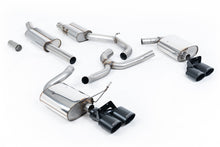 Load image into Gallery viewer, VW Golf R Mk7.5 Estate - Resonated (Quieter) Cat-Back Exhaust System with Black Quad Oval Tips