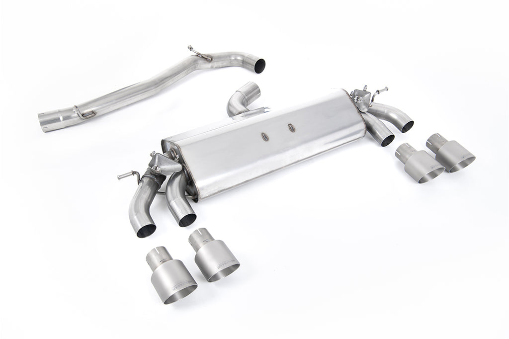 VW Golf MK7.5 R 2.0 TSI 300ps/310ps (76mm Systems) - Non-Resonated (Louder) GPF Back Exhaust System with Titanium GT-100 Round Tips