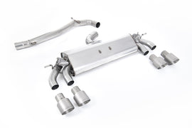 VW Golf MK7.5 R 2.0 TSI 300ps/310ps (76mm Systems) - Non-Resonated (Louder) GPF Back Exhaust System with Titanium GT-100 Round Tips
