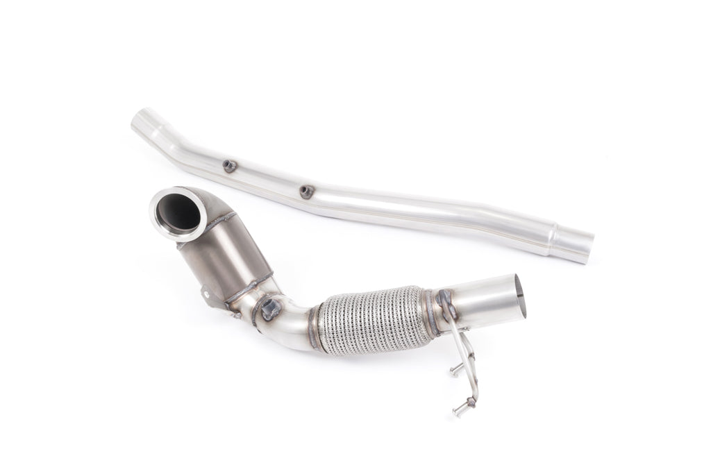Large Bore Downpipe with HJS Hi-Flow Sports Catalyst - For OE Cat-Back (Audi/Seat/VW)