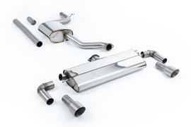 VW Golf MK7.5 1.5TSI Evo GT & R-Line - Resonated (Quieter) Cat-Back Exhaust System with Titanium Trims (GTI Style)