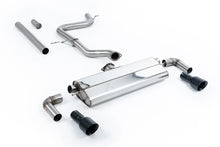 Load image into Gallery viewer, VW Golf MK7.5 1.5TSI Evo GT &amp; R-Line - Non-Resonated (Louder) Cat-Back Exhaust System with Cerakote Black Trims (GTI Style)