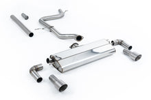 Load image into Gallery viewer, VW Golf MK7.5 1.5TSI Evo GT &amp; R-Line - Non-Resonated (Louder) Cat-Back Exhaust System with Titanium Trims (GTI Style)