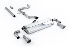 VW Golf MK7.5 1.5TSI Evo GT & R-Line - Non-Resonated (Louder) Cat-Back Exhaust System with Titanium Trims (GTI Style)