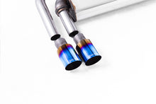 Load image into Gallery viewer, VW Golf MK7.5 1.5TSI Evo GT &amp; R-Line - Resonated (Quieter) Cat-Back Exhaust System with Burnt Titanium Trims (GTD Style)