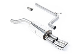 VW Polo GTI 2.0 TSI (AW - 5 Door/Non GPF Models) - Non-Resonated (Louder) Cat-Back Exhaust System with Polished GT-90 Trims
