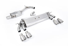 Load image into Gallery viewer, VW Golf R MK7.5 2.0 TSI 310ps (Non GPF Models &amp; 76mm systems) - Resonated (Quieter) Cat-Back Exhaust System with Titanium GT-100 Round Tips