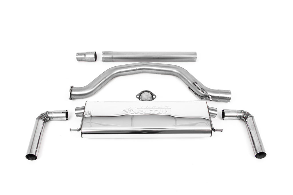 VW Golf GTI Mk8 - 80mm OPF/GPF Back Exhaust System with Polished GT-115 Trims