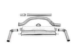 VW Golf GTI Mk8 - 80mm OPF/GPF Back Exhaust System with Carbon Jet-115 Trims