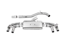 VW Golf R MK8/MK8.5 - 80MM Non-Resonated (Louder) OPF Back Exhaust System with Polished GT-115 Trims