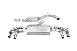 VW Golf R MK8/MK8.5 - 80MM Resonated (Quieter) OPF Back Exhaust System with Carbon JET-115 Trims
