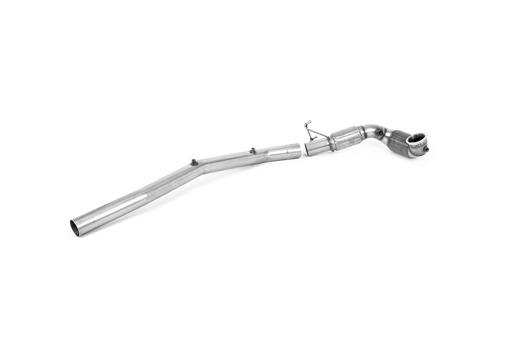 Large Bore Downpipe &amp; Hi Flow Sports Cat - For Milltek Cat Back (Golf Mk8 R/Audi S3 8Y)