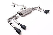 Load image into Gallery viewer, VW Tiguan R EA888.4 MQB EVO (GPF Models) - Non-Resonated (Louder) GPF/OPF Back Exhaust System  with GT-100 Cerakote Black Trims - Re-uses Factory Valve Motors