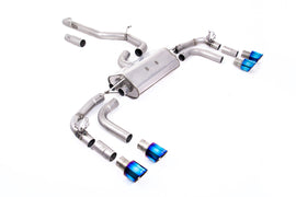 VW Tiguan R EA888.4 MQB EVO (GPF Models) - Non-Resonated (Louder) GPF/OPF Back Exhaust System with GT-100 Burnt Titanium Trims - Re-uses Factory Valve Motors
