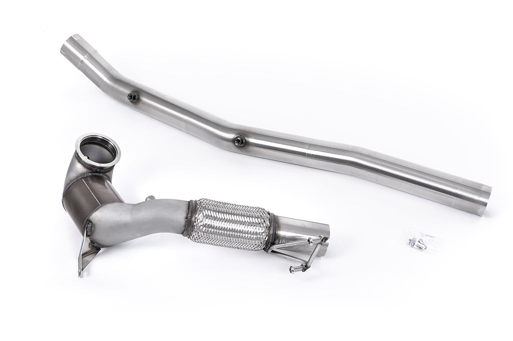 Large Bore Downpipe and Hi-Flow Sports Cat - Fits with Milltek Cat Back (Golf Mk8 R/Audi S3 8Y)