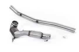 Large Bore Downpipe and Hi-Flow Sports Cat - Fits with Milltek Cat Back (Golf Mk8 R/Audi S3 8Y)