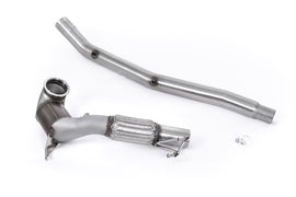 Large Bore Downpipe and Hi-Flow Sports Cat - Fits with OE Cat Back (Golf Mk8 R/Audi S3 8Y)