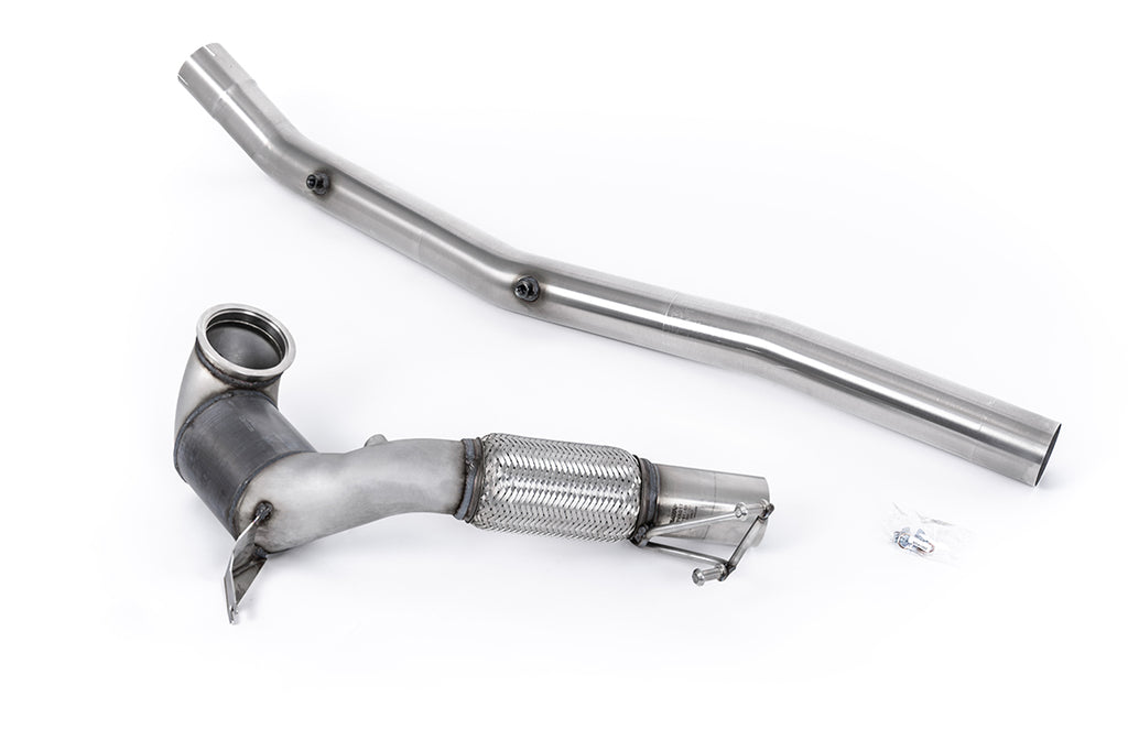 Large Bore Downpipe and Hi-Flow Race Cat - Fits with Milltek Cat Back (Golf Mk8 R/Audi S3 8Y)
