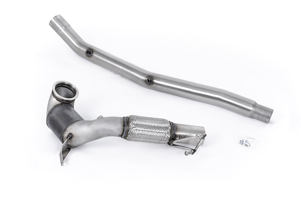 Large Bore Downpipe and Hi-Flow Race Cat - Fits with OE Cat Back (Golf Mk8 R/Audi S3 8Y)
