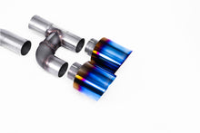 Load image into Gallery viewer, VW Golf GTI Mk8 - Particulate Filter-Back - Golf R Style - Race (Loudest) with Burnt / Blue Titanium Tips