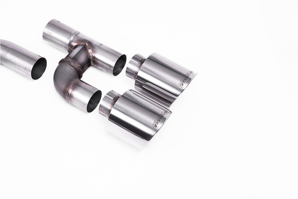 VW Golf GTI Mk8 - Particulate Filter-Back - Golf R Style - Road+ with Polished Tips