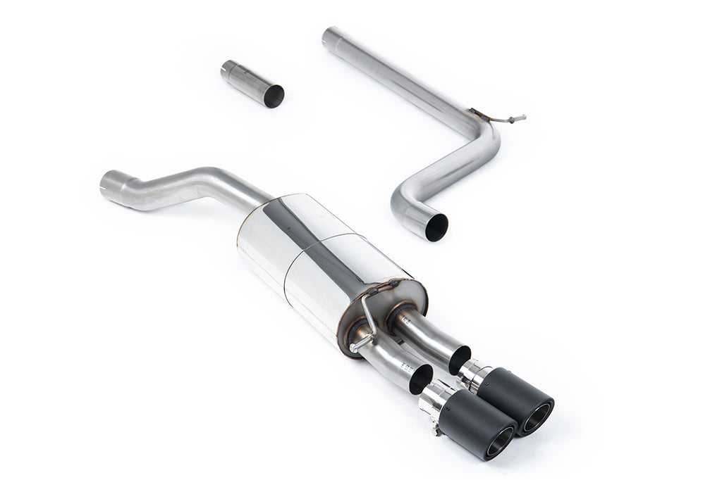 VW Polo 1.5 TSI (AW 5 door) - GPF/OPF Back System with Carbon JET-90 Trims - Requires Polo GTI Rear Diffuser
