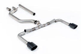 VW Golf GTI Mk8 - 80mm OPF/GPF Back System with OE+ Style Cerakote Black Oval Tips (Race System - Loudest)