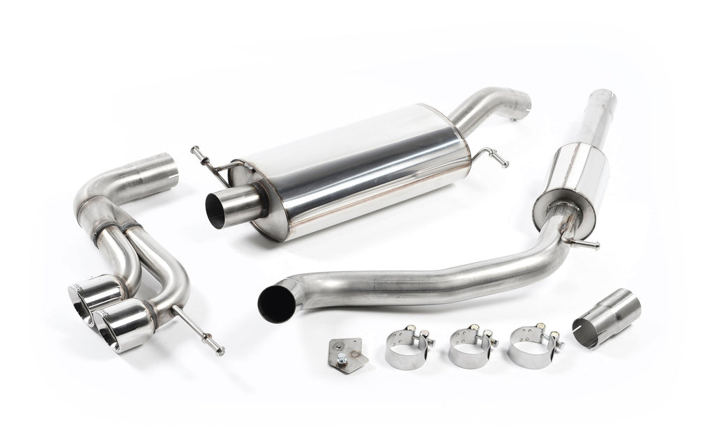 Seat Ibiza Cupra/Bocanegra 1.4 TSI - Resonated (Quieter) Cat-Back Exhaust System with Twin Polished Tips