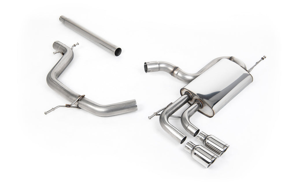 Seat Leon/Golf MK6 GT 2.0 TDI 140PS - Non-Resonated (Louder) Cat-Back Exhaust System with Twin JET Trims