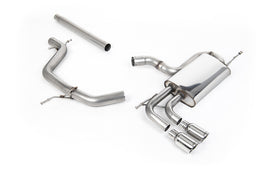 Seat Leon/Golf MK6 GT 2.0 TDI 140PS - Non-Resonated (Louder) Cat-Back Exhaust System with Twin JET Trims