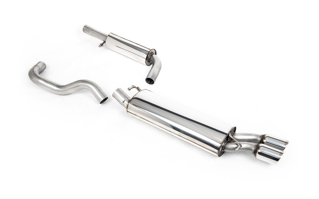 Seat Leon Cupra (1.8T/1.9 TDI) &amp; VW Golf MK4 GTI (1.8T/1.9 TDI) - Resonated (Quieter) Cat-Back Exhaust System with Twin Polished Trims