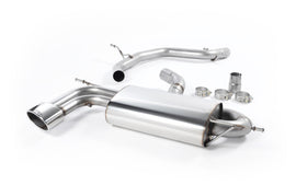 Seat Leon Cupra 2.0T FSI - Non-Resonated (Louder) Cat-Back Exhaust System with Single Polished Oval Tip