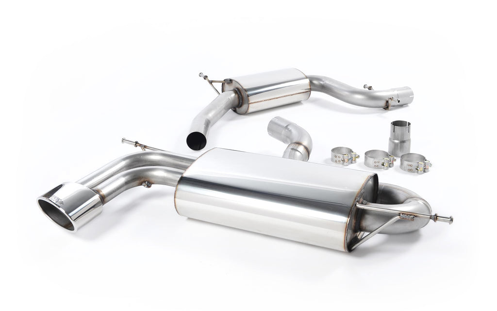 Seat Leon Cupra 2.0T FSI - Resonated (Quieter) Cat-Back Exhaust System with Single Polished Oval Tip