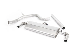 Seat Leon Cupra 290 (GPF Models) - Non-Resonated (Louder) Cat-Back Exhaust System with Dual Oval Cerakote Black Tips
