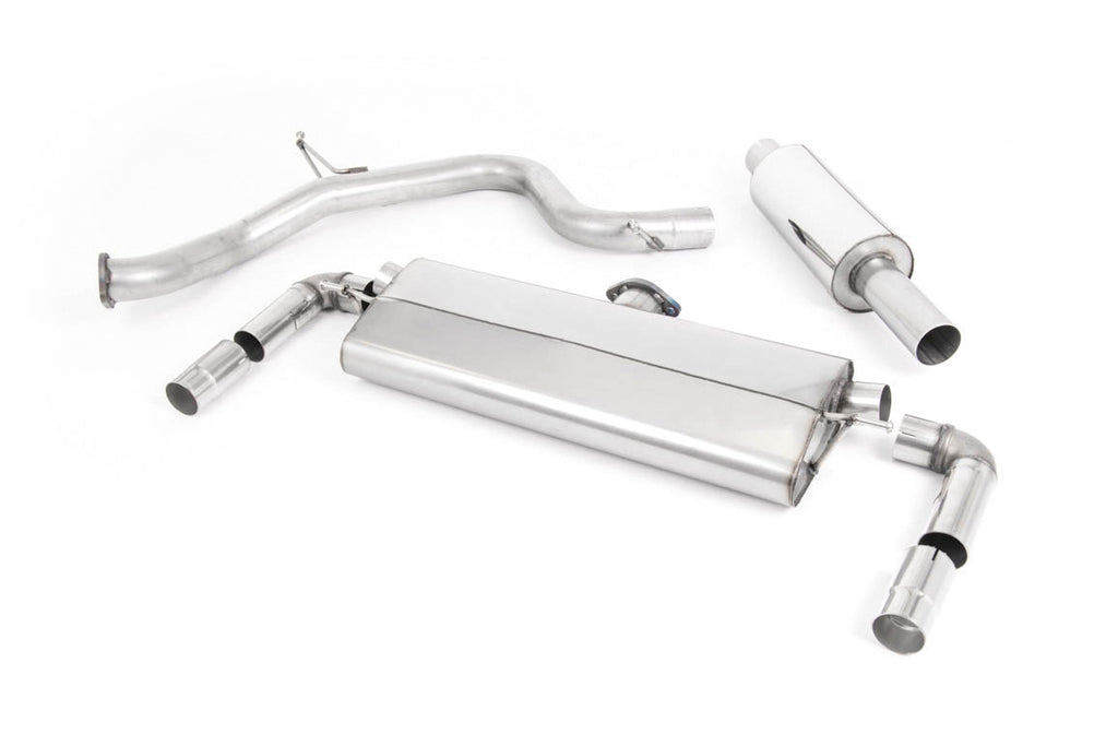 Seat Leon Cupra 300 2.0 TSI (Non GPF Models) - Road+ Cat-Back Exhaust System with Cerakote Black Oval Tips