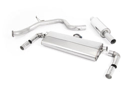 Seat Leon Cupra 300 2.0 TSI (Non GPF Models) - Road+ Cat-Back Exhaust System with Cerakote Black Oval Tips