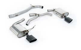 Seat Leon Cupra MK4 ST 310 & ST Cupra 300 - Non-Resonated (Louder) Cat-Back Exhaust System with Cerakote Black Oval Tips
