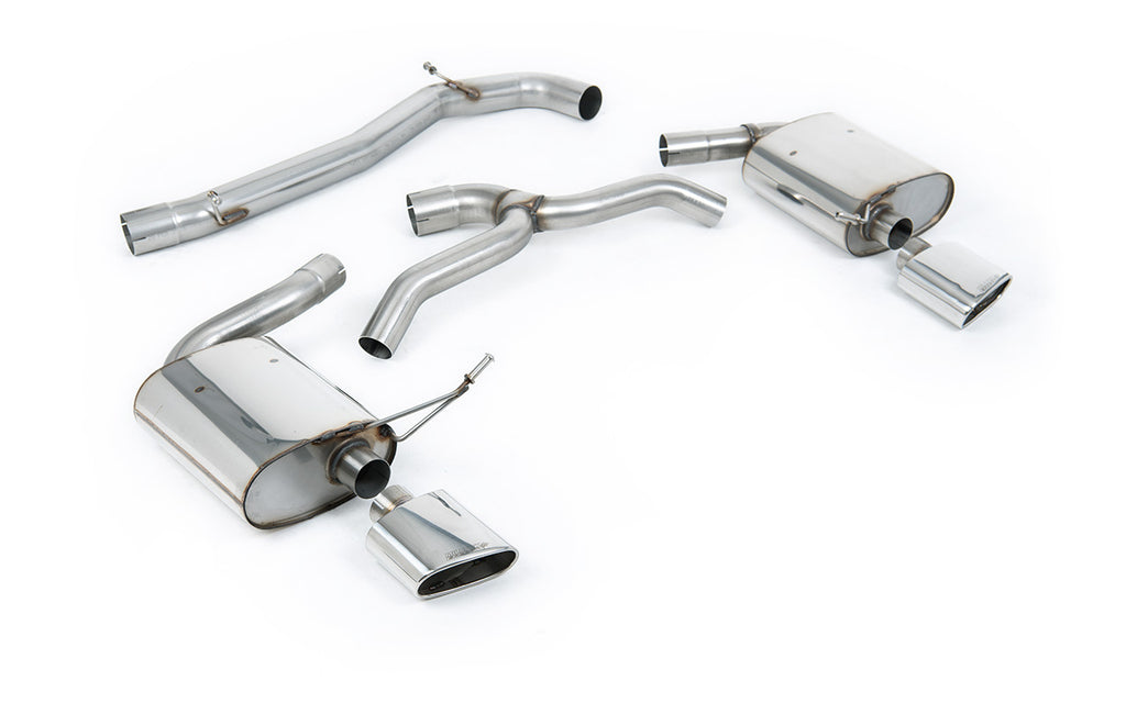 Seat Leon Cupra MK4 ST 310 &amp; ST Cupra 300 - Non Resonated (Louder) Cat-Back Exhaust System with Polished Oval Tips