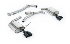Seat Leon Cupra MK4 ST 310 & ST Cupra 300 - Non Resonated (Louder) Cat-Back Exhaust System with Cerakote Black Quad GT-80 Trims