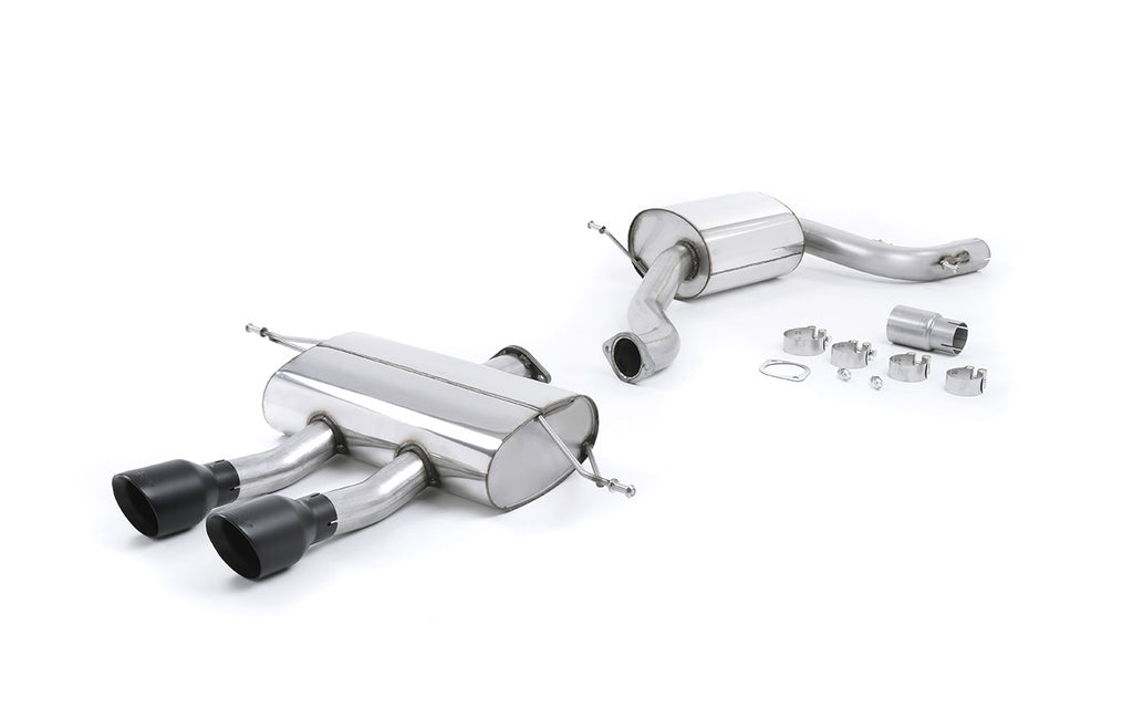 Seat Leon Cupra R 2.0 TSI 265ps - Resonated (Quieter) Cat-Back Exhaust System with Dual Cerakote Black Tips