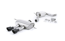 Seat Leon Cupra R 2.0 TSI 265ps - Resonated (Quieter) Cat-Back Exhaust System with Dual Cerakote Black Tips