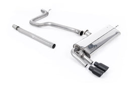 Seat Leon FR 1.4 TSI - Non-Resonated (Louder) Cat-Back Exhaust System with GT-80 Cerakote Black Trims