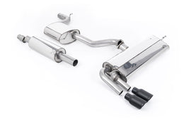 Seat Leon FR 1.8 TSI 180ps - Resonated (Quieter) Cat-Back Exhaust System with Cerakote Black GT-80 Trims